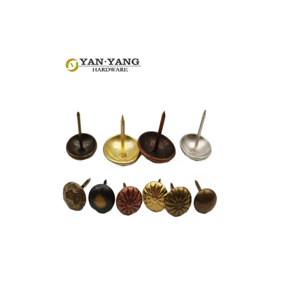Yanyang Furniture dekorativer Nagelkopf für Sofa, hochwertiges goldfarbenes Eisen